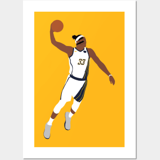 Myles Turner Masked Dunk Posters and Art